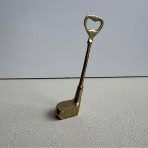 Vintage Brass Golf Club Bottle Opener